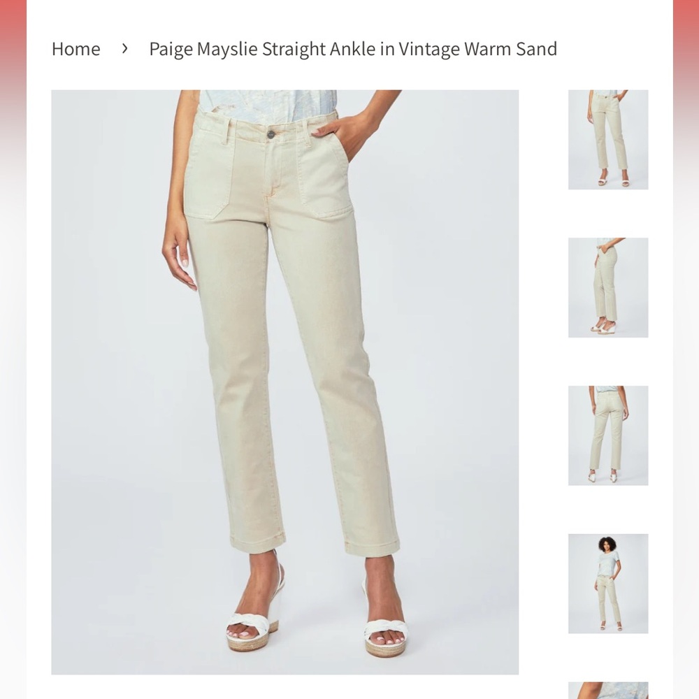 PAIGE Mayslie Straight Ankle Jeans